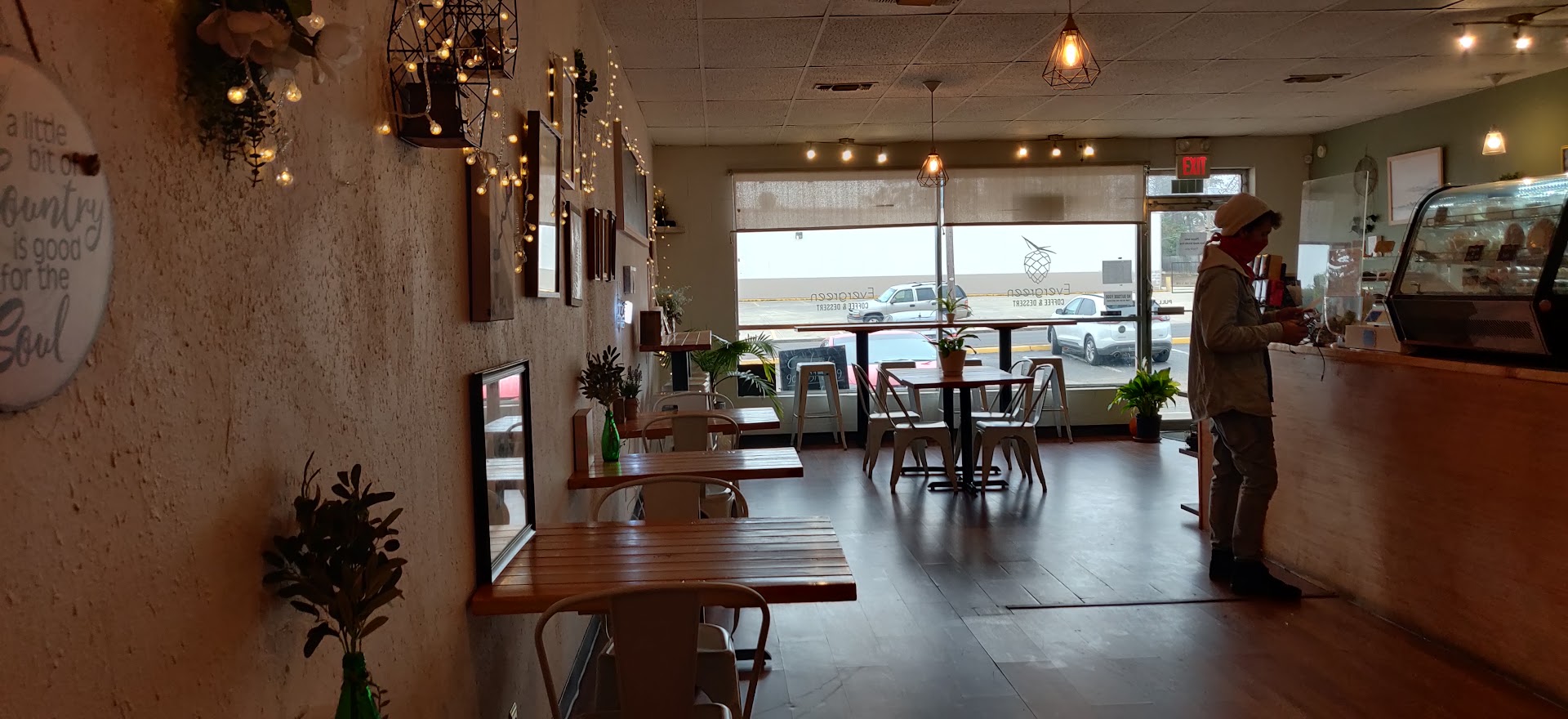 Inside Evergreen Coffee & Dessert, Longview